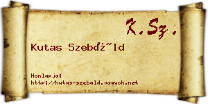 Kutas Szebáld névjegykártya